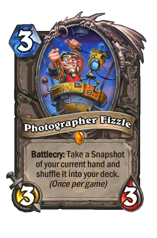 Photographer Fizzle Hearthstone kártya