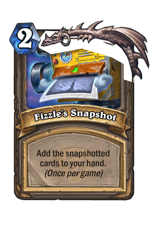 Fizzle's Snapshot Hearthstone kártya