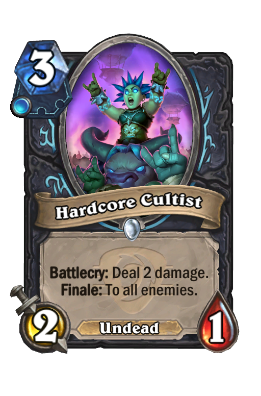 Hardcore Cultist Hearthstone kártya