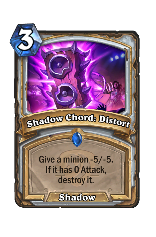 Shadow Chord: Distort Hearthstone kártya