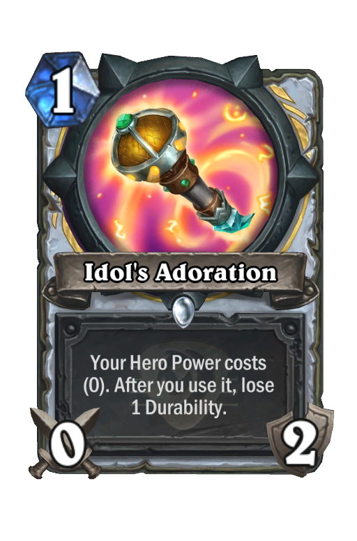 Idol's Adoration Hearthstone kártya