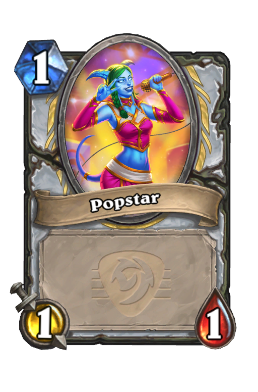 Popstar Hearthstone kártya