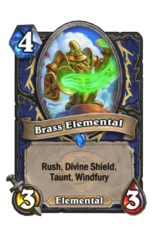 Brass Elemental Hearthstone kártya