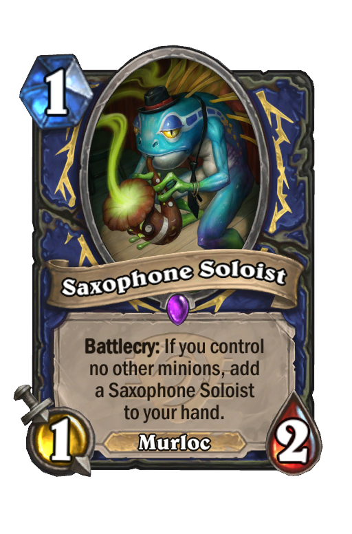 Saxophone Soloist Hearthstone kártya