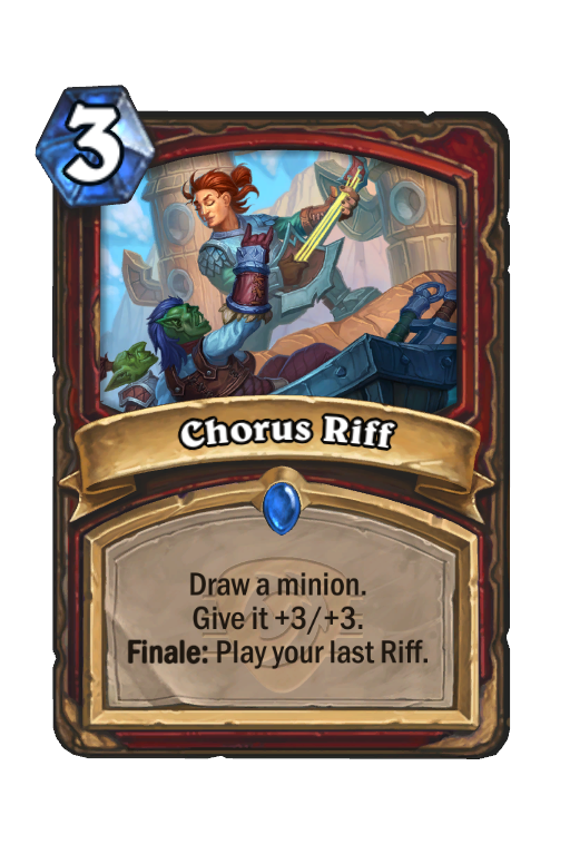Chorus Riff Hearthstone kártya