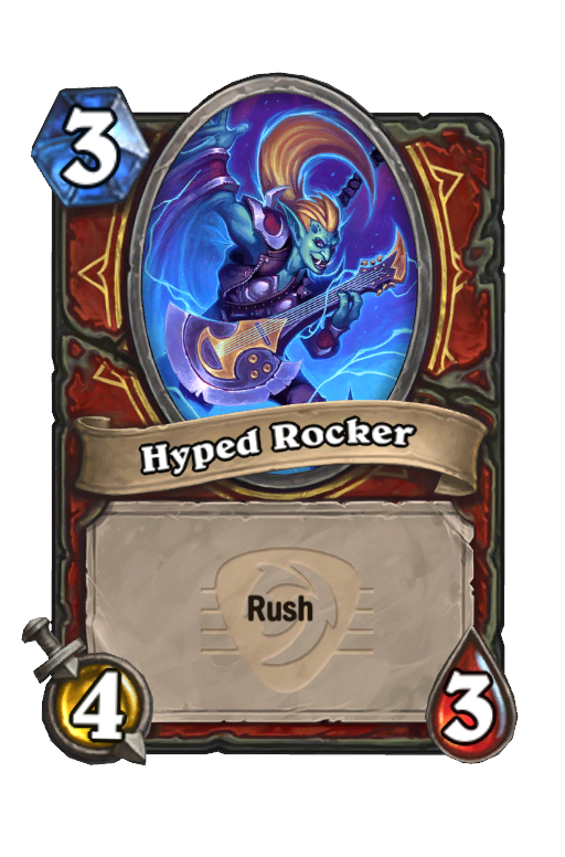 Hyped Rocker Hearthstone kártya