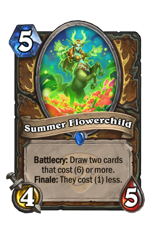 Summer Flowerchild Hearthstone kártya