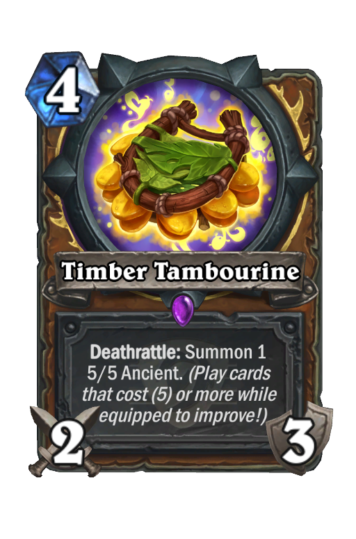 Timber Tambourine Hearthstone kártya
