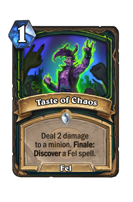 Taste of Chaos Hearthstone kártya
