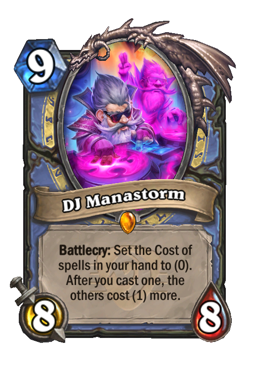DJ Manastorm Hearthstone kártya