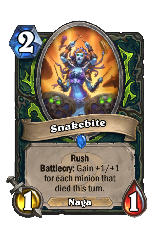 Snakebite Hearthstone kártya