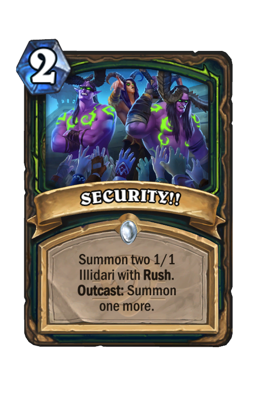 SECURITY!! Hearthstone kártya