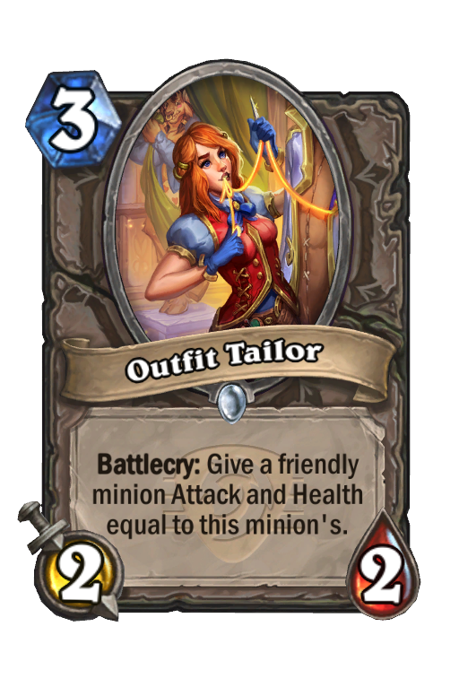 Outfit Tailor Hearthstone kártya
