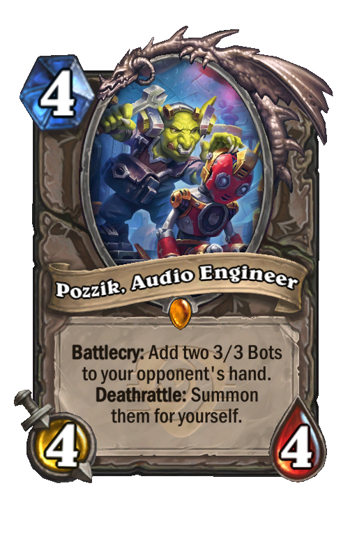 Pozzik, Audio Engineer Hearthstone kártya