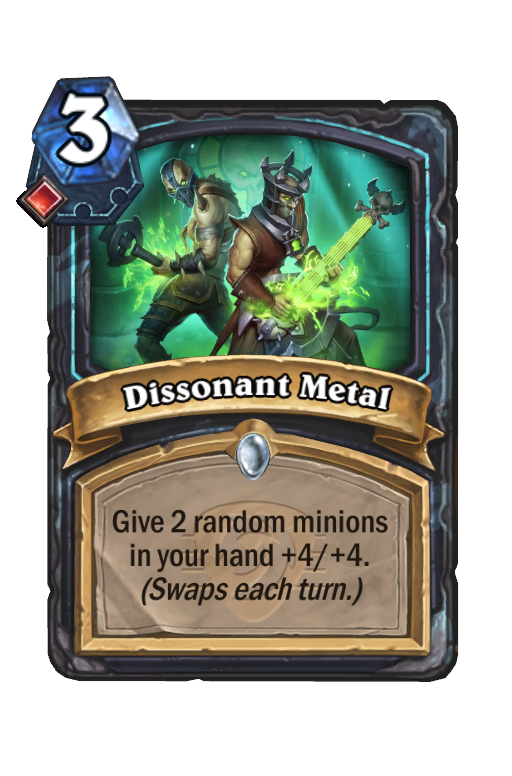 Dissonant Metal Hearthstone kártya