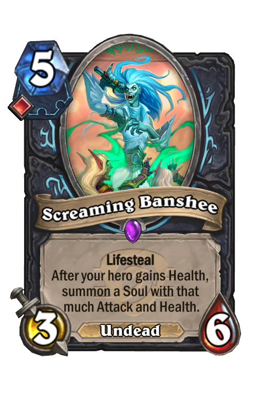 Screaming Banshee Hearthstone kártya