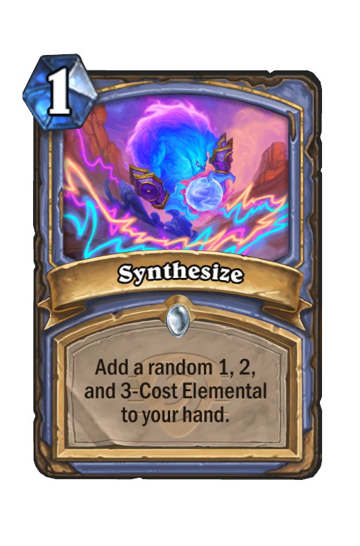 Synthesize Hearthstone kártya