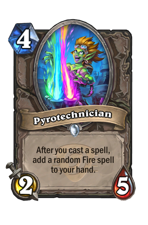 Pyrotechnician Hearthstone kártya