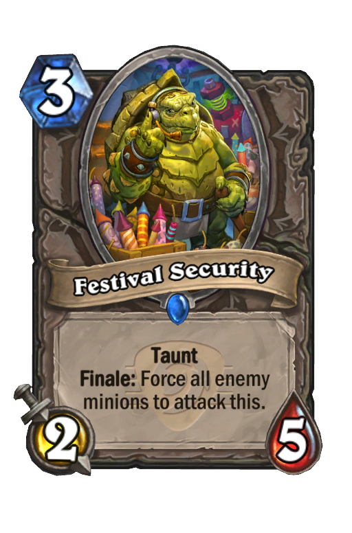 Festival Security Hearthstone kártya