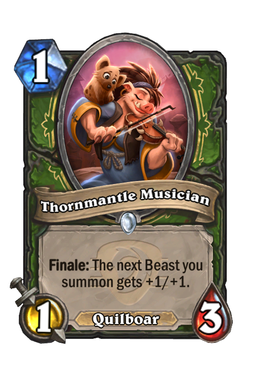 Thornmantle Musician Hearthstone kártya