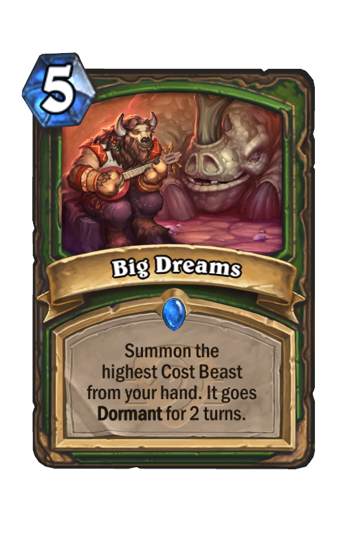 Big Dreams Hearthstone kártya