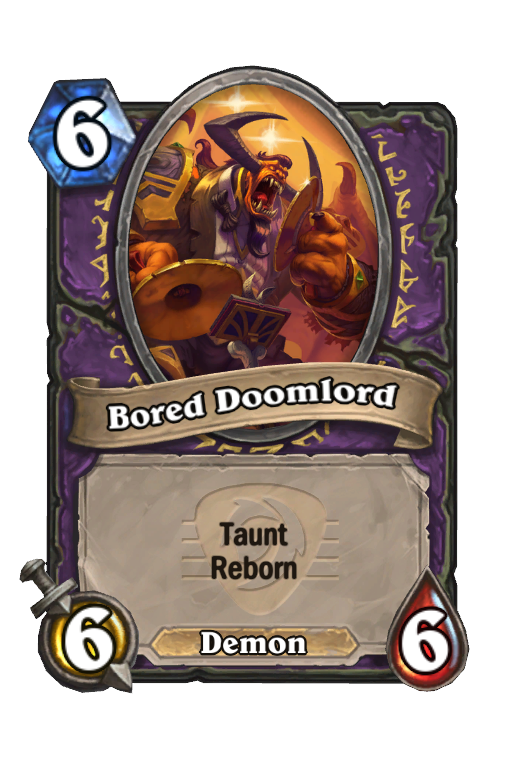Bored Doomlord Hearthstone kártya