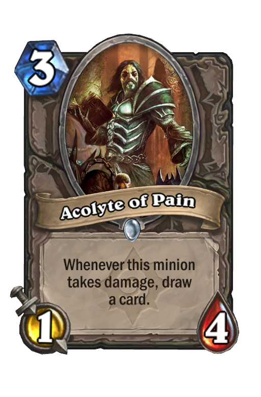 Acolyte of Pain Hearthstone kártya