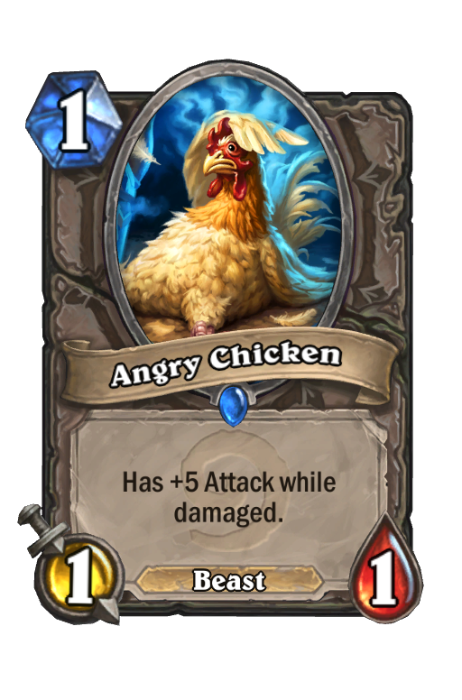Angry Chicken Hearthstone kártya