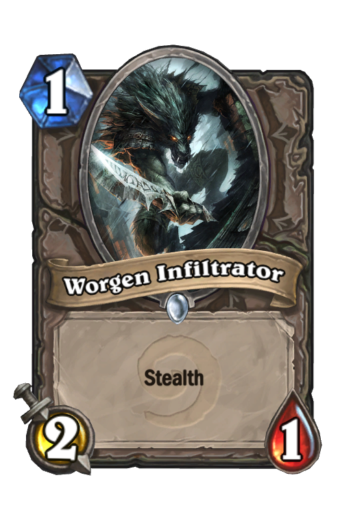 Worgen Infiltrator Hearthstone kártya