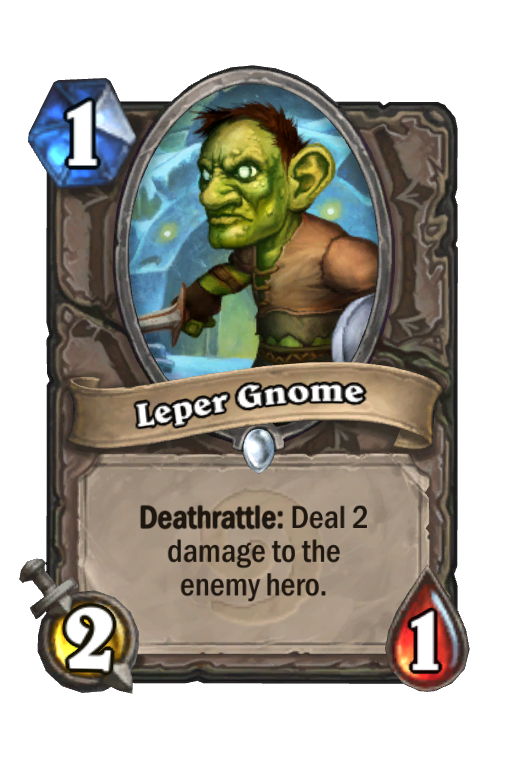 Leper Gnome Hearthstone kártya