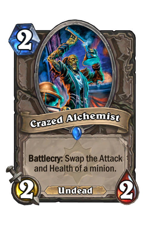 Crazed Alchemist Hearthstone kártya