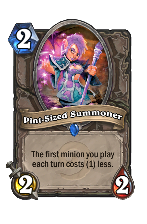 Pint-Sized Summoner Hearthstone kártya