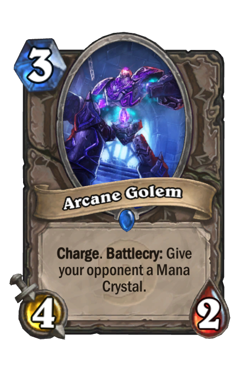 Arcane Golem Hearthstone kártya