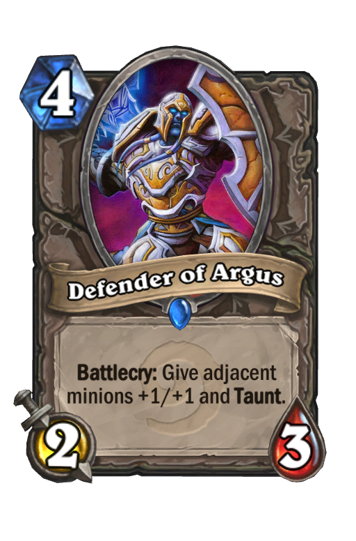 Defender of Argus Hearthstone kártya