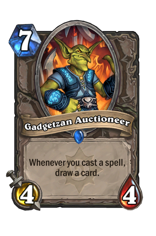 Gadgetzan Auctioneer Hearthstone kártya