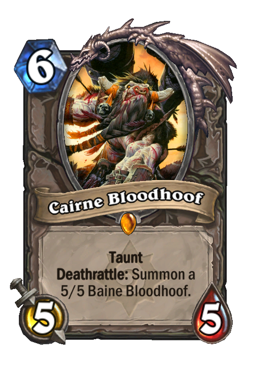 Cairne Bloodhoof Hearthstone kártya