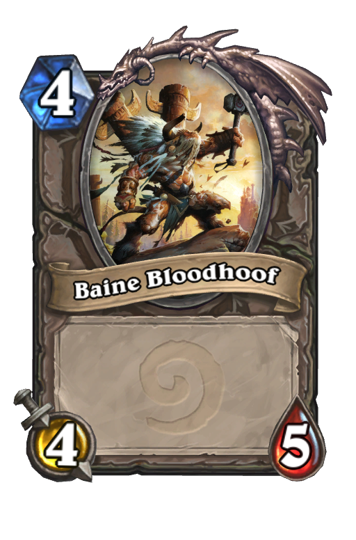 Baine Bloodhoof Hearthstone kártya