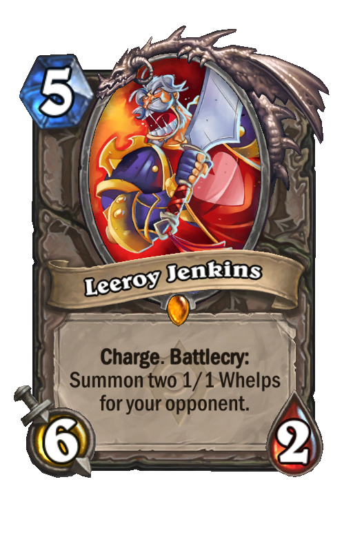 Leeroy Jenkins Hearthstone kártya