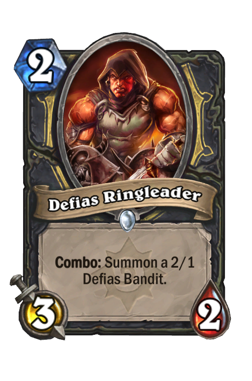 Defias Ringleader Hearthstone kártya