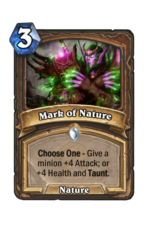 Mark of Nature Hearthstone kártya