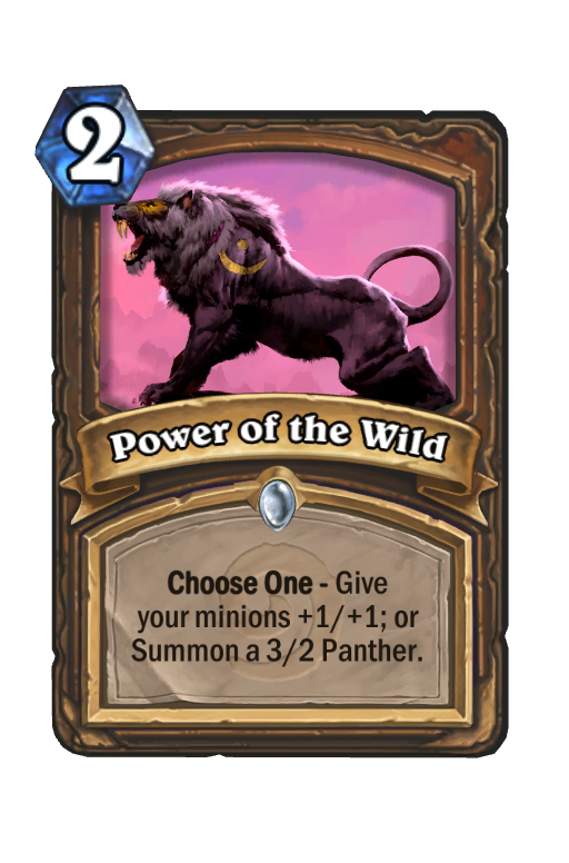 Power of the Wild Hearthstone kártya