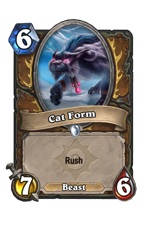 Cat Form Hearthstone kártya