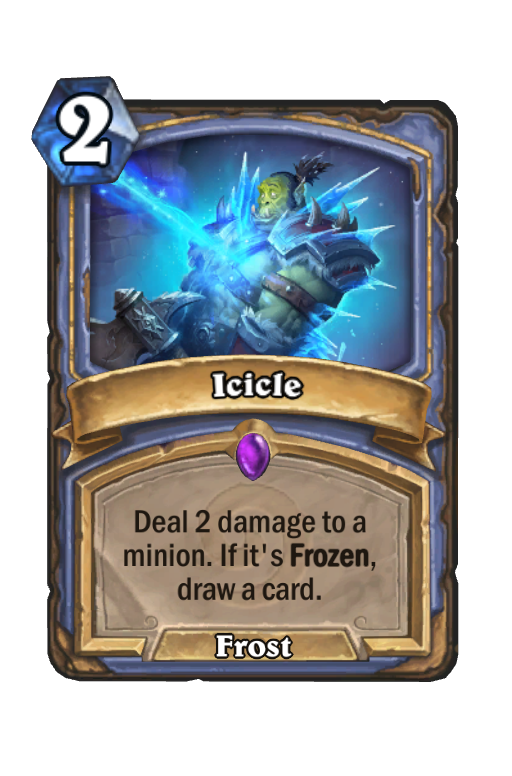 Icicle Hearthstone kártya