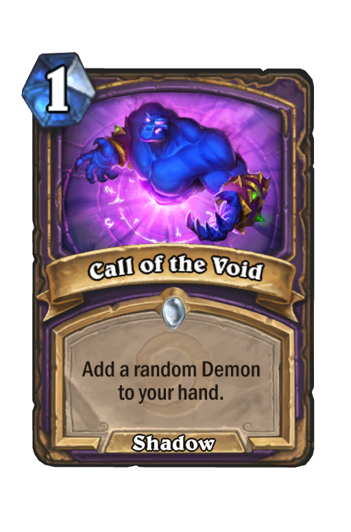 Call of the Void Hearthstone kártya