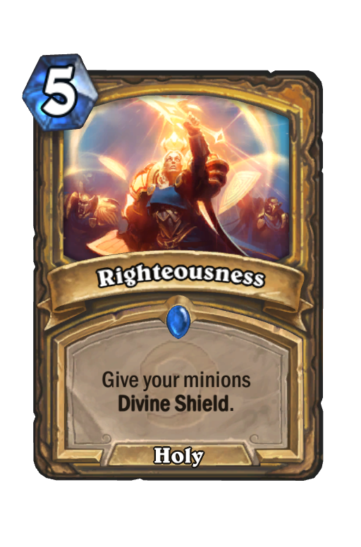 Righteousness Hearthstone kártya