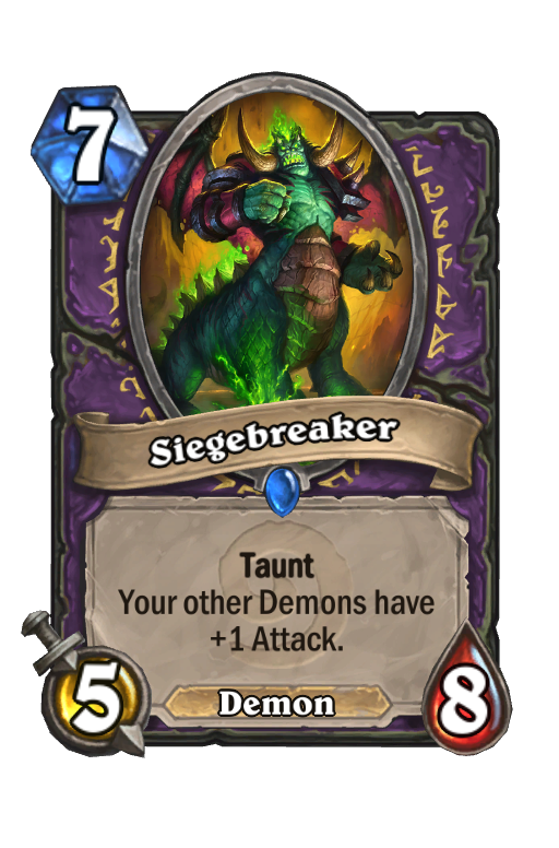 Siegebreaker Hearthstone kártya