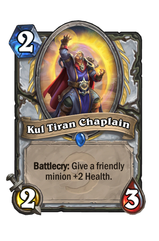 Kul Tiran Chaplain Hearthstone kártya