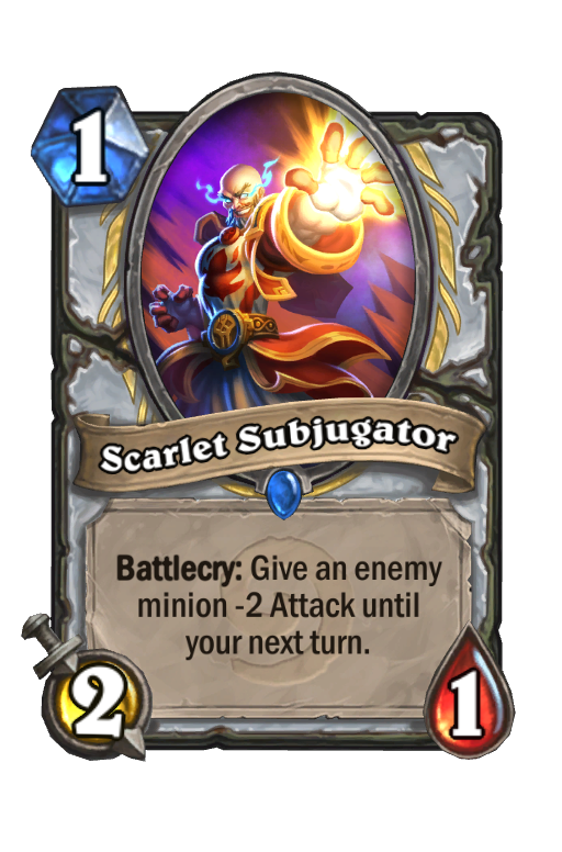 Scarlet Subjugator Hearthstone kártya