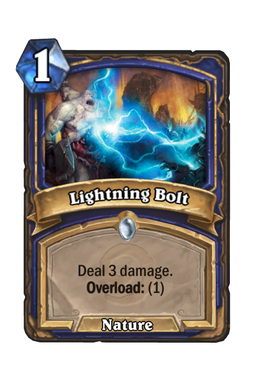 Lightning Bolt Hearthstone kártya