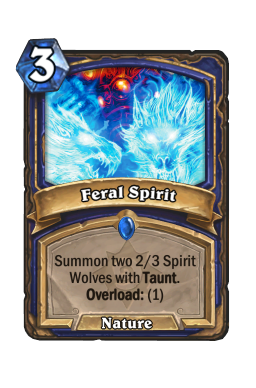 Feral Spirit Hearthstone kártya